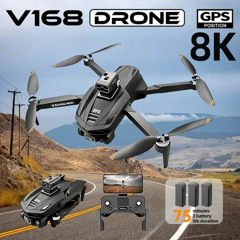 Drone Top Rc - Drone GPS V168 Original Profesional Kamera