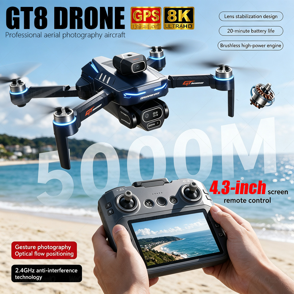 Drone Rc Harness - Drone RC GT8 HD BARU 4K