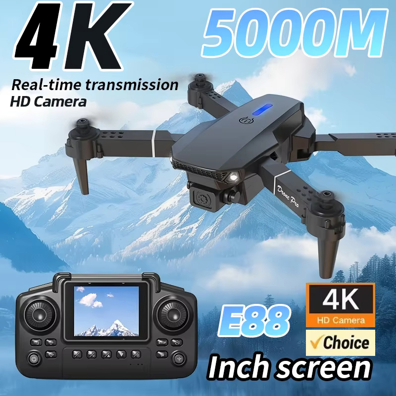 Drone E88 Rc Quadcopter - Drone Fotografi Udara HD Kamera Ganda