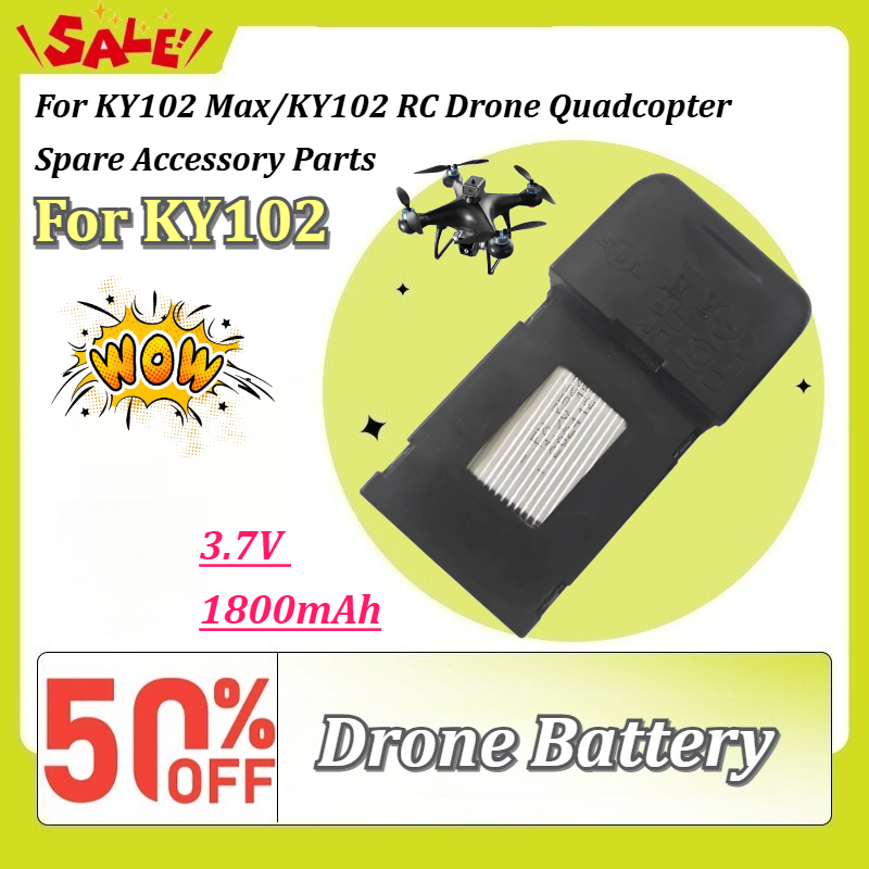Drone Ky102 Rc - Baterai Pengganti Lithium KY102 3.7V 1800mAh