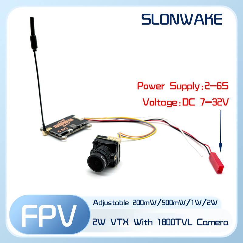 SLONWAKE 5.8G 56CH 2W pemancar - Quadcopter Frame ulasan dan harga