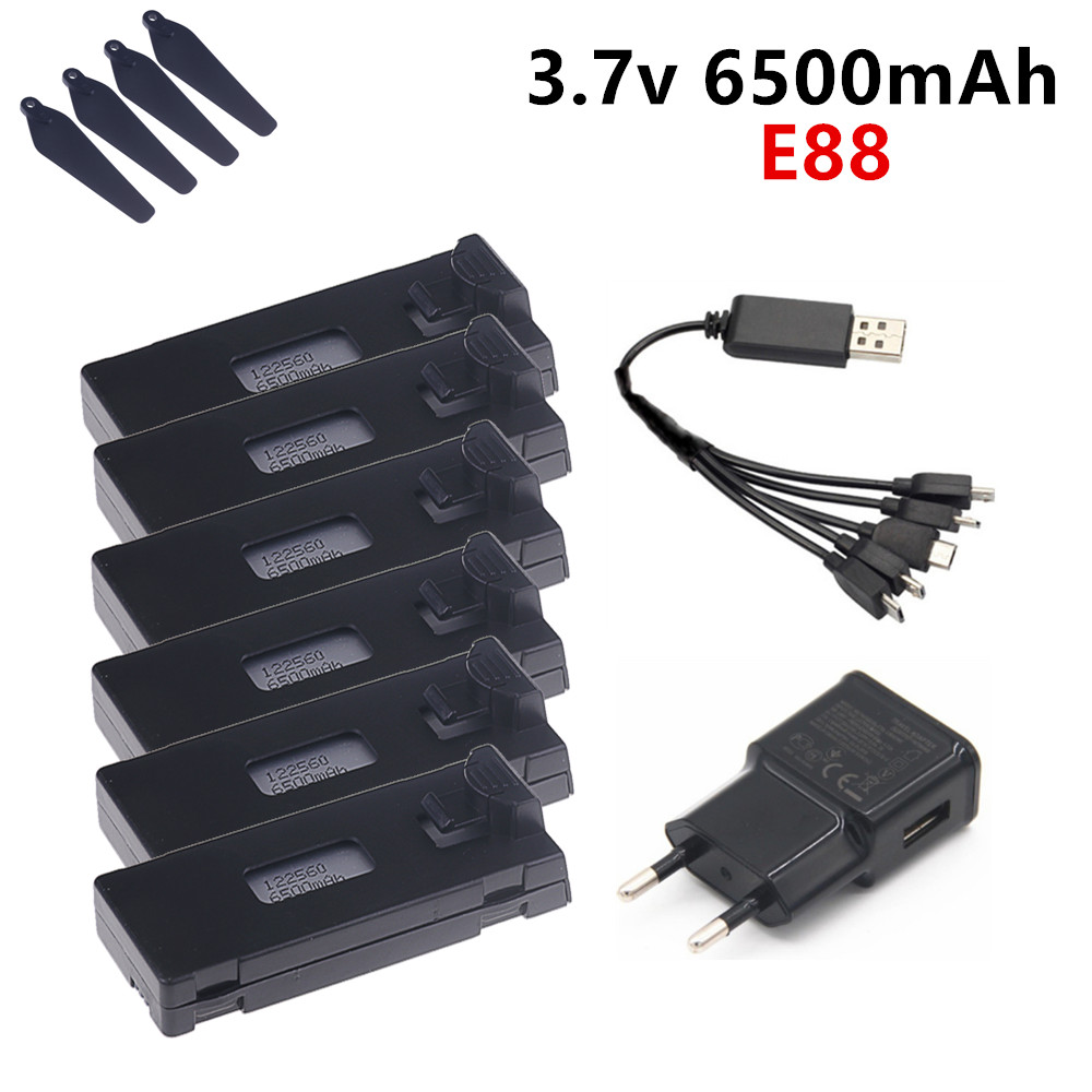 Baterai Lipo 3.7V 6500MAh untu - Drone E88 Rc Quadcopter ulasan dan harga