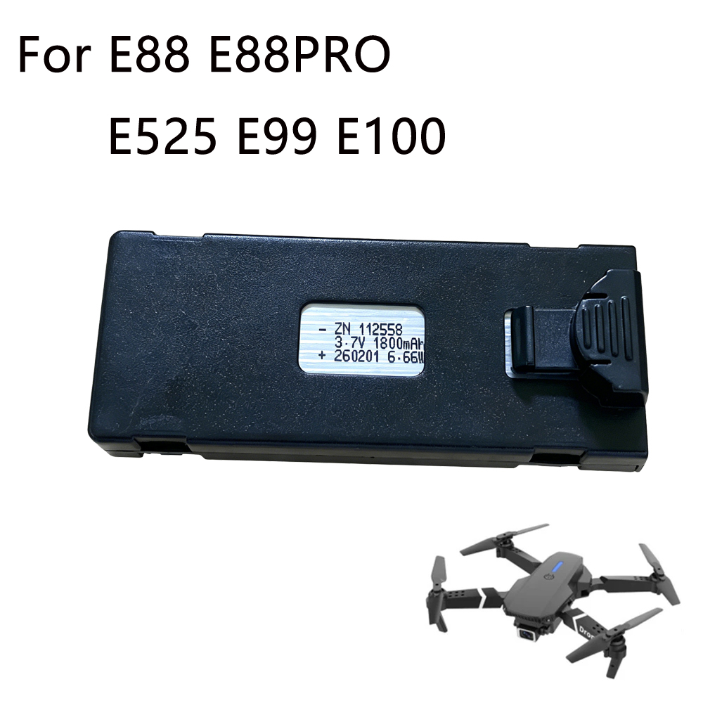 E88 baterai Drone 3.7V 1800mAh - Drone E88 Rc Quadcopter ulasan dan harga