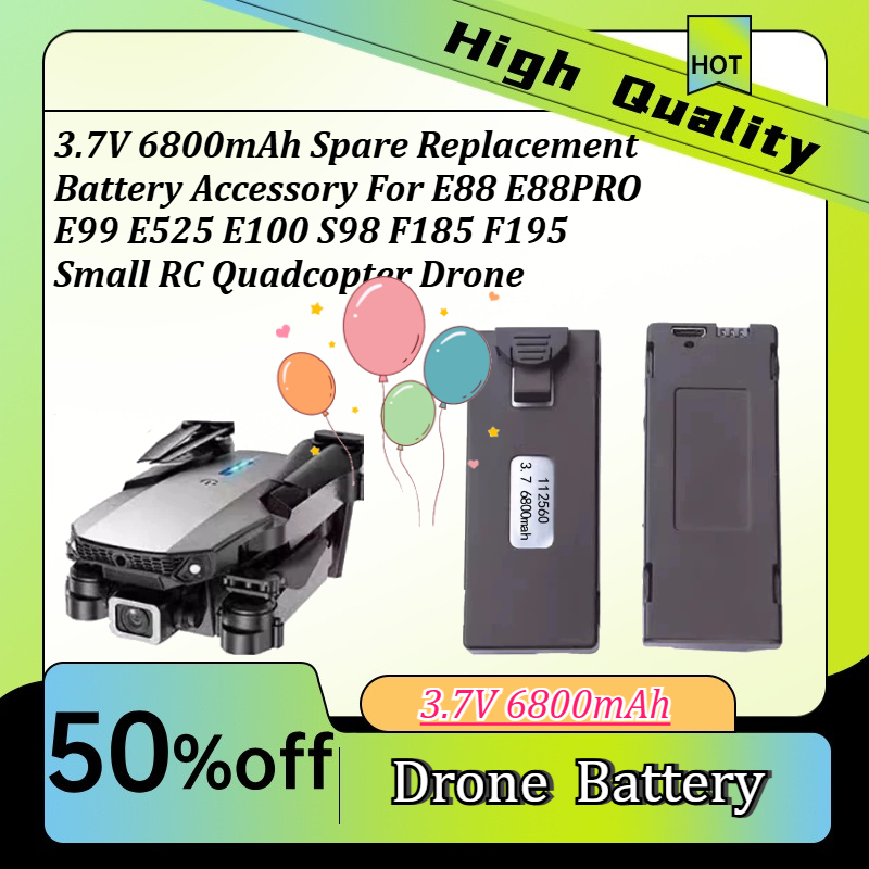 Aksesori Baterai Pengganti Cad - Drone E88 Rc Quadcopter ulasan dan harga