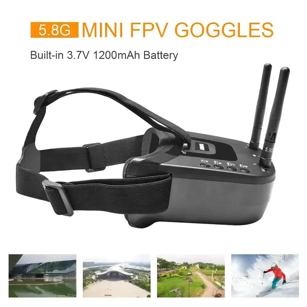 Kacamata FPV RoRuSVR009 5.8G 4 - Fpv Goggles Headset ulasan dan harga