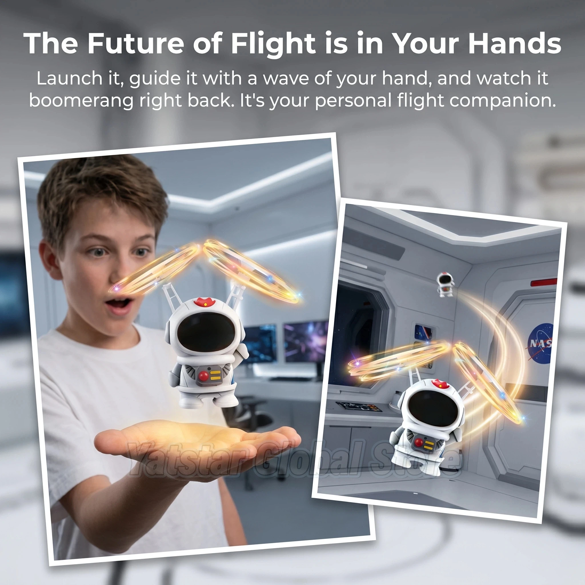 Drone Astronot Mini Kreatif, R - Drone Without Rc ulasan dan harga