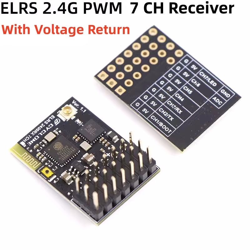 ELRS 2.4G PWM 7CH 6CH CRSF Rec - Drone Tech Rc ulasan dan harga