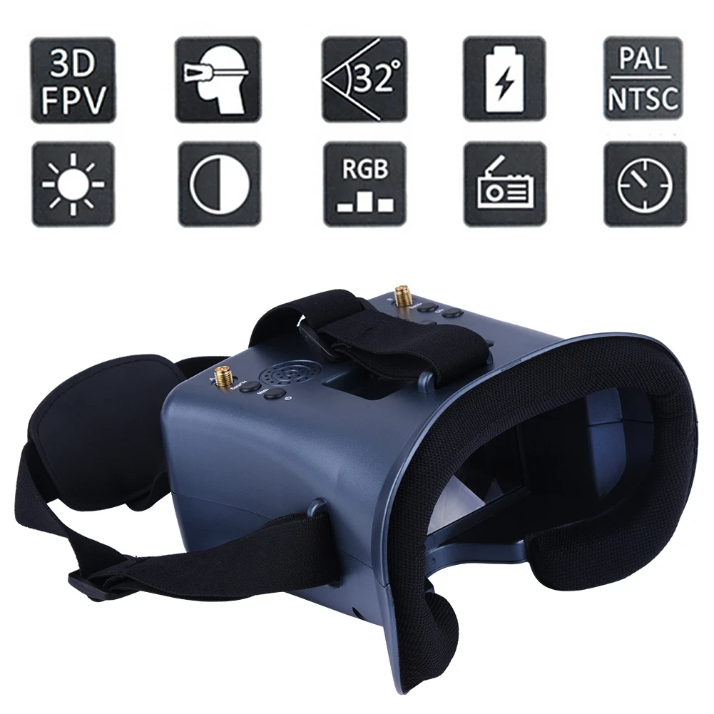 5.8G 40CH 4.3 Inci 800*480 Hea - Fpv Goggles Headset ulasan dan harga